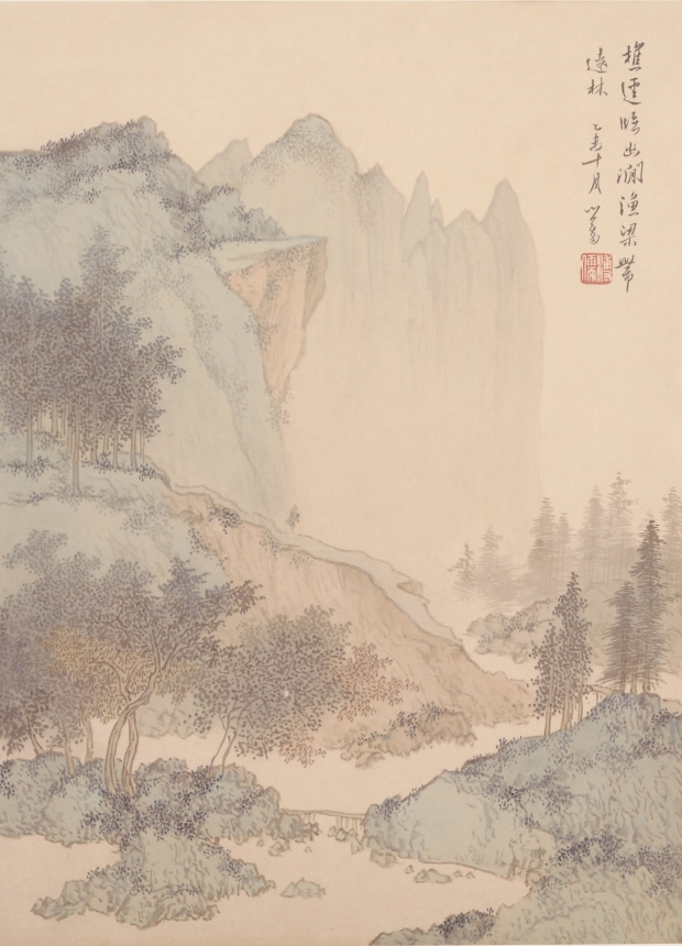 青綠山水-溥心畬