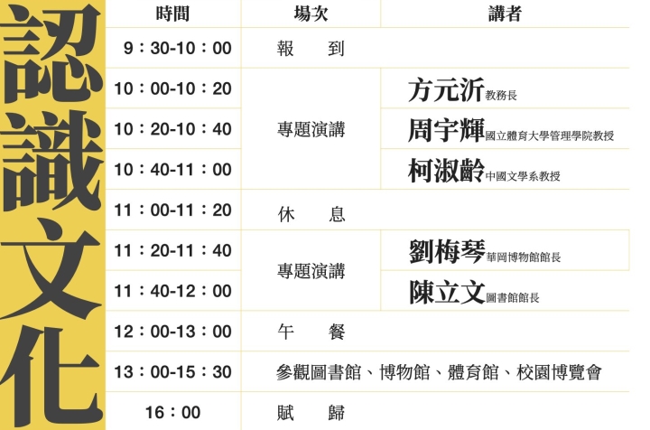 「三館齊下認識文化」座談會