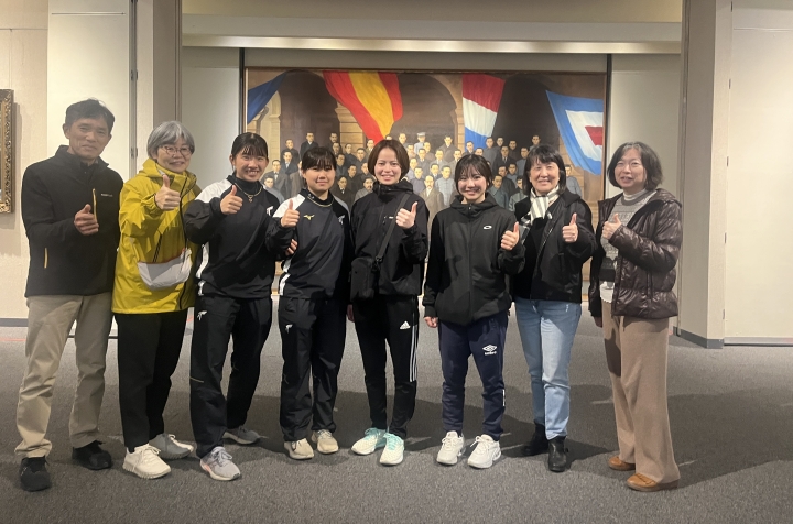 日本姐妹校天理大學體育部師生等6人參訪博物館